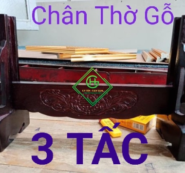 chân thờ gỗ 3 tấc