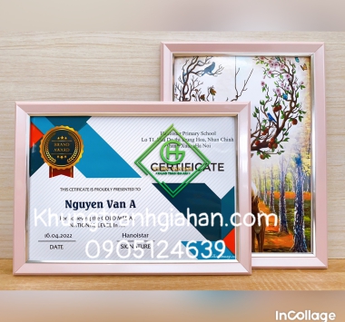 khung bằng khenmẫu HQ HỒNG