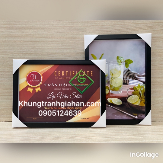khung bằng khen mẫu 103  đen