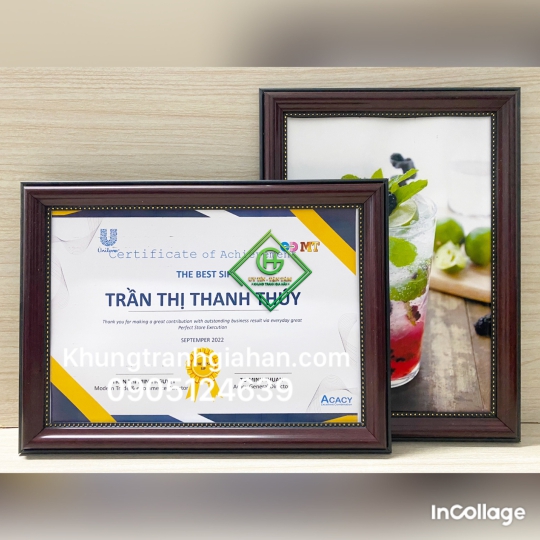 khung bằng khen mẫu 3412NCB