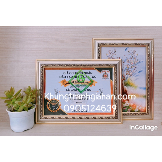 khung bằng khenmẫu 3703 BẠC