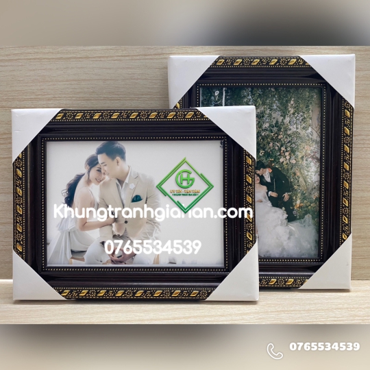 khung hình mẫu 518 nâu hoa văn