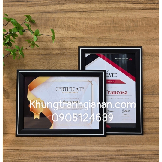 sỉ khung bằng khen 208 A4 (21X30)