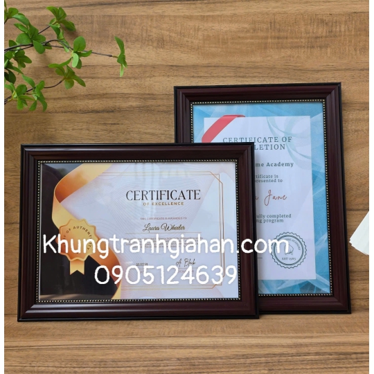 sỉ khung bằng khen A4(21X30)